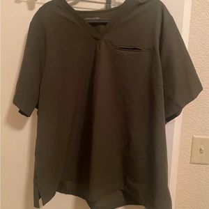 Olive green Mandala scrubs